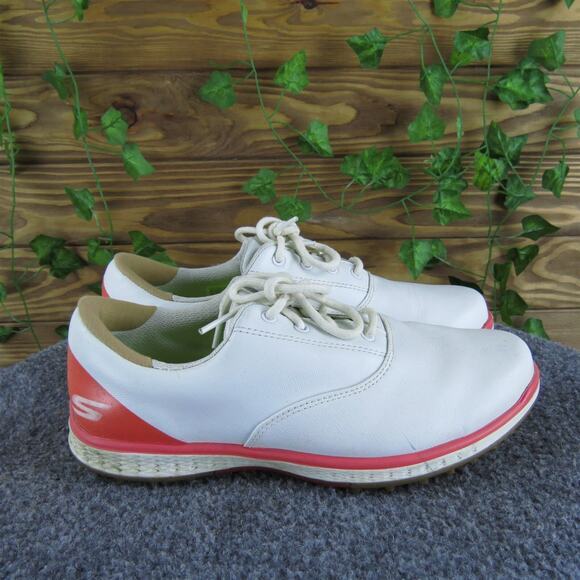 SKECHERS Women's Go Golf Sneaker White Leather Sz 6.5 Medium Gently Used‎ 2025 - Picture 3 of 6